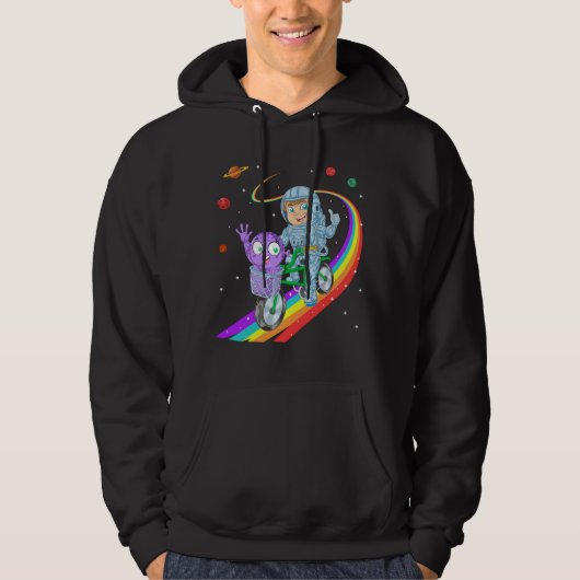 Astronautenrad Hoodie (Vorderseite)