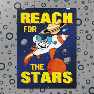 Astronautenrakete Inspirationsquelle Weltraum Poster