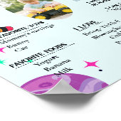 Astronautenraketenplanet und Weltraum-Meilenstein Poster (Ecke)