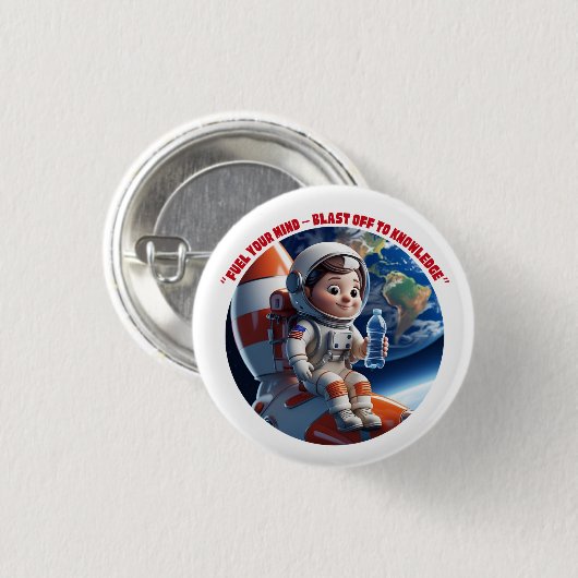 "Astronautenraketenraumschaltfläche" Button (Vorne & Hinten)