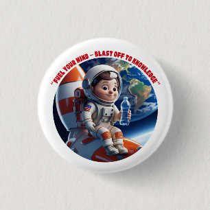 "Astronautenraketenraumschaltfläche" Button