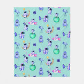 AstronautenraketenraumWeltraum Fleecedecke (Vorderseite)