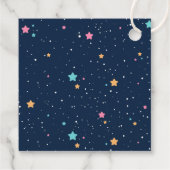 AstronautenraketenWeltraum 1. Geburtstag Geschenkanhänger (Rückseite)