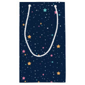 AstronautenraketenWeltraum 1. Geburtstag Kleine Geschenktüte (Rückseite)