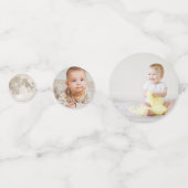 AstronautenraketenWeltraum 1. Geburtstag Konfetti (Rückseiten)