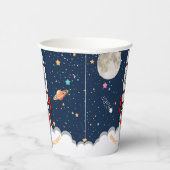 AstronautenraketenWeltraum 1. Geburtstag Pappbecher (Rechts)