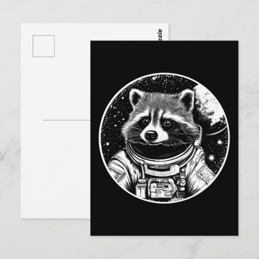 Astronautenrakkos Postkarte (Vorne/Hinten)