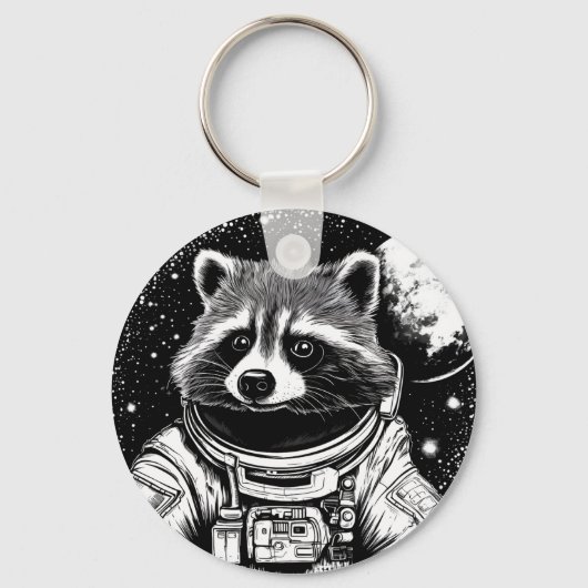 Astronautenrakkos Schlüsselanhänger (Vorderseite)