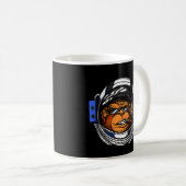 Astronautenraumflugzeug-Science Fiction Kaffeetasse (VorderseiteRechts)