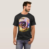 Astronautenraumkatze (Deep Galaxy Version) T-Shirt (Vorne ganz)
