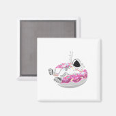 Astronautenreise Magnet (Vorderseite/Rückseite)