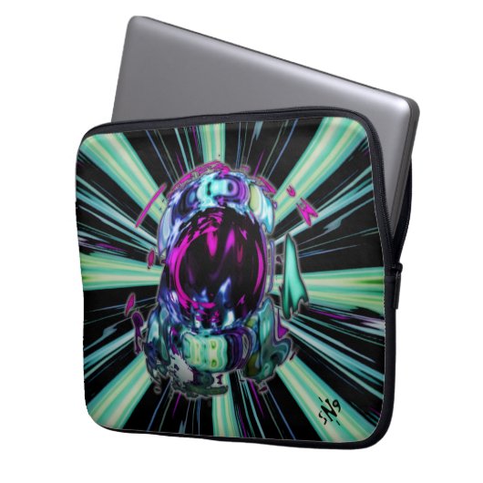 Astronautenreise v3 laptopschutzhülle (Vorderseite Links)