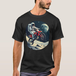 Astronautenreitmotocross auf dem Mond T-Shirt