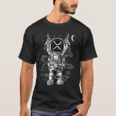 Astronautenripple XRP-Münze zum Mondkrypto-Token T-Shirt (Vorderseite)