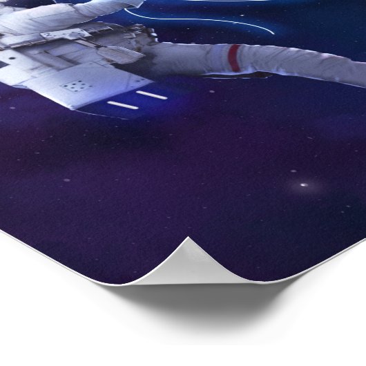 Astronautensättigung Poster (Ecke)