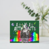 Astronautenschaf Postkarte (Stehend Vorderseite)