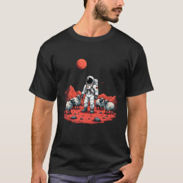 Astronautenschäfer auf Mars - kosmisches Erlebnis T-Shirt