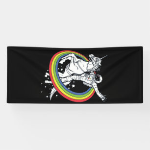 Astronautenschiff Unicorn Banner