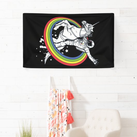 Astronautenschiff Unicorn Banner (Insitu)