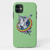 Astronautenschiff Unicorn Case-Mate iPhone Hülle (Rückseite)