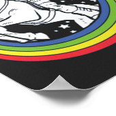 Astronautenschiff Unicorn Poster (Ecke)