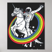 Astronautenschiff Unicorn Poster (Vorne)