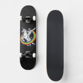 Astronautenschiff Unicorn Skateboard (Vorderseite)