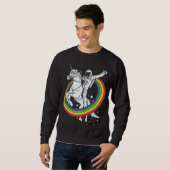 Astronautenschiff Unicorn Sweatshirt (Vorne ganz)