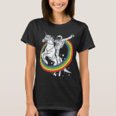 Astronautenschiff Unicorn T-Shirt (Vorderseite)