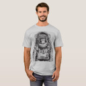 Astronautenschimpanse T-Shirt (Vorne ganz)