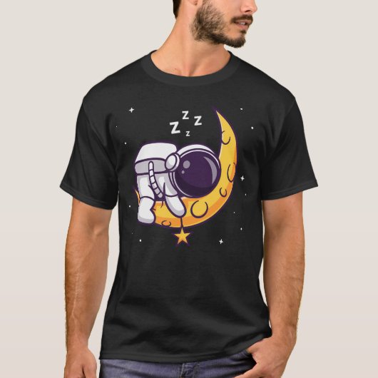 Astronautenschlafen T-Shirt (Vorderseite)