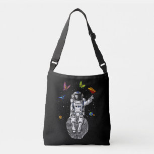 Astronautenschmetterlinge Tragetaschen Mit Langen Trägern