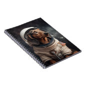 Astronautenschule Dackel Kids Notizblock (Rechte Seite)