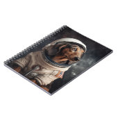 Astronautenschule Dackel Kids Notizblock (Linke Seite)