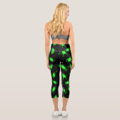 Astronautenschwarz Capri Leggings (Rückseite)