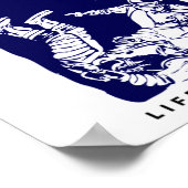 Astronautenschwindelerregende Sterne Poster (Ecke)