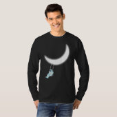 Astronautenschwingenmond T-Shirt (Vorne ganz)