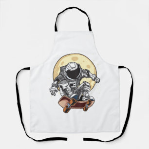Astronautenskateboard Schürze