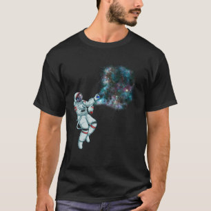 Astronautenspray färbt die Galaxy-Weltraumgra T-Shirt