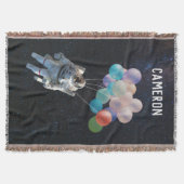 Astronautenstars und Weltraumballons mit eigenem N Decke (Vorderseite)