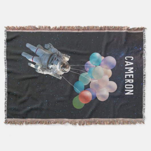 Astronautenstars und Weltraumballons mit eigenem N Decke (Vorderseite)