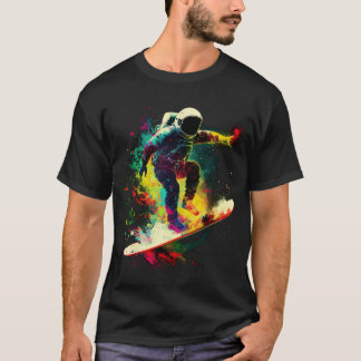Astronautensurfen im Weltraum T-Shirt