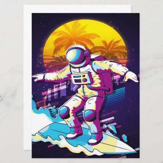 Astronautensurfing Perfekte Geschenkidee, Vintages (Vorne/Hinten)