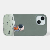 Astronautentelefon iPhone 15 Hülle (Rückseite (Horizontal))