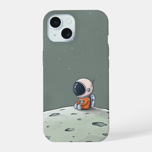 Astronautentelefon iPhone 15 Hülle (Rückseite)