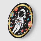 Astronautentheater Rundmauer mit Celestial Große Wanduhr (Winkel)