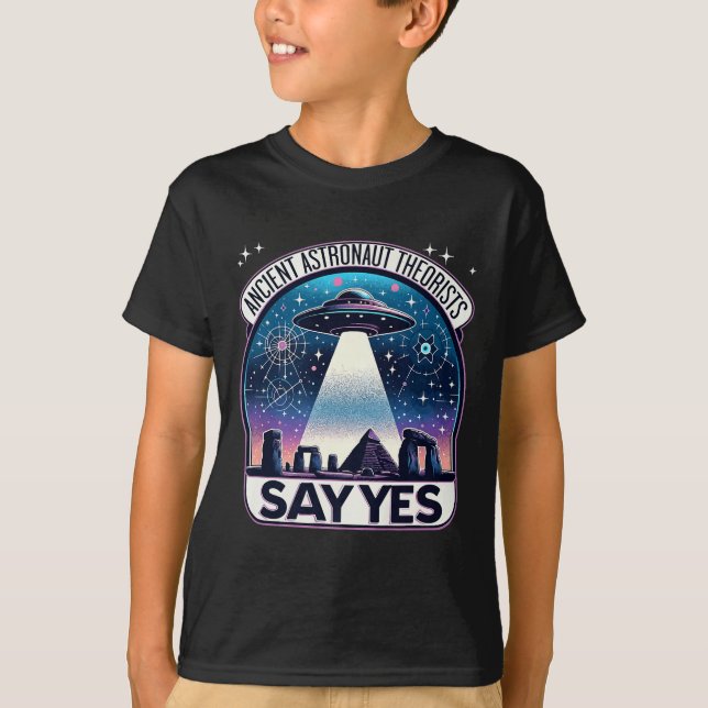 Astronautentheoretiker sagen ja Außerirdischen Pre T-Shirt (Vorderseite)