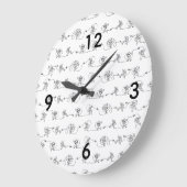 Astronautenuhr Große Wanduhr (Winkel)