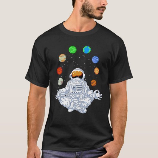 Astronautenyoga T-Shirt (Vorderseite)