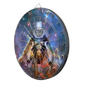 Astronautenzersplitterung Dartscheibe (Vorderseite rechts)